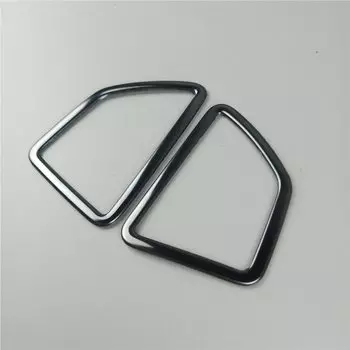 Черная приборная панель, розетка для кондиционера, декоративная накладка для BMW X5 E70 X6 E71 2008-2014, левый руль из нержавеющей стали