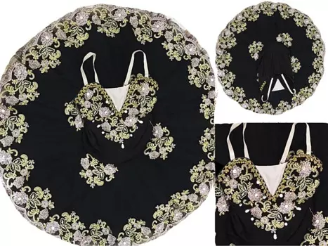 Черная профессиональная балерина, балетная пачка для детей, детей, девочек и взрослых, танцевальные костюмы, балетное платье для девочек xxl