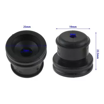 Черная резиновая накладка на подушку двигателя для Toyota Vios Yaris Corolla Lebin, 5 шт., аксессуары для салона автомобиля, 25 мм * 22,5 мм