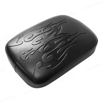 Черная задняя Подушка пассажира, 8 присосок, подушка для пильона для Harley Dyna Sportster Softail Touring XL 883 1200