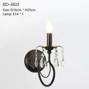 Черная/золотая хрустальная люстра из кованого железа