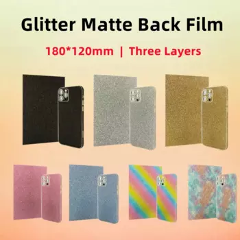 Черно-белая блестящая матовая задняя пленка для iPhone Защита экрана Универсальная пленка декоративные задние наклейки для режущей машины