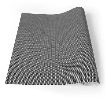 Черно-белая виниловая оконная пленка для конфиденциальности, тонирующая перфорированная односторонняя клейкая пленка, наклейка, тонировка автомобиля, перфорированная сетчатая пленка