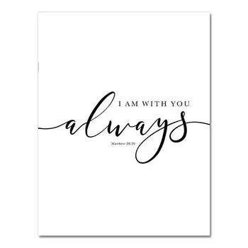 Черно-белые библейские постеры AliPaint