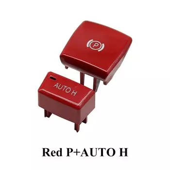Черно-красный Автомобильный Электронный фрикционный выключатель P Кнопка Auto H чехол для BMW X5 X6 E70 E71 E72 2007-2013 61319148508