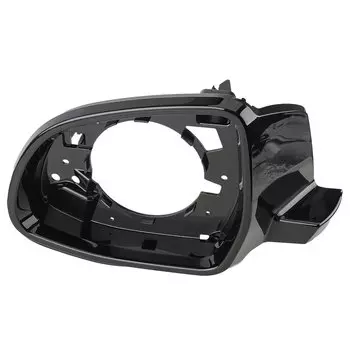 Черное автомобильное переднее левое боковое зеркало опорное кольцо рамка 51167327911 подходит для BMW X3 F25 X4 F26 X5 F15 X6 F16 2017 2016 2015 пластик