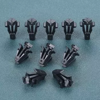 Черные автомобильные клипсы, фиксаторы радиатора для Nissan, нейлоновые крепежи, аксессуары для салона автомобиля 76882-0M060 768820M060, 20 шт./партия