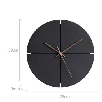 Черные деревянные настенные часы