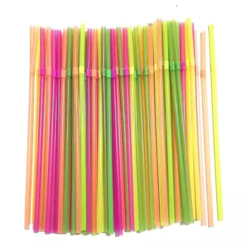 Черные гибкие соломинки Rietjes 100 шт