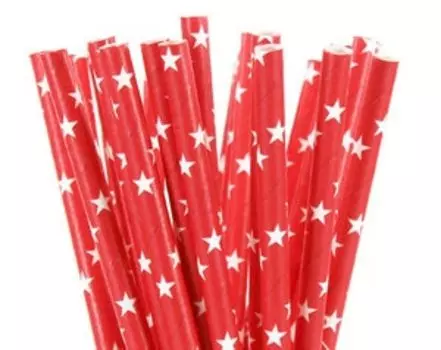 Черные и красные бумажные соломинки lrdoelk 25 шт