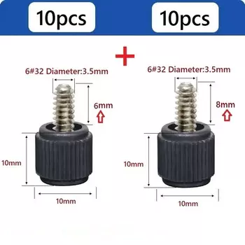 Черные крестовые винты LUHUICHANG 10 шт.