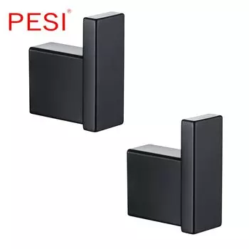 Черные крючки для ванной PESI из нержавеющей стали