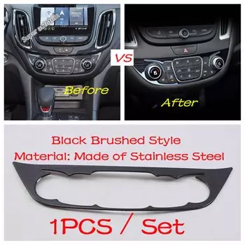 Черные матовые аксессуары для Chevrolet Malibu 2016-2020, панель управления переменным током, дверная чаша, переключатель фар, кнопка подъема, накладка