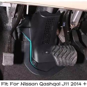 Черные модификационные аксессуары, подходящие для Nissan Qashqai J11 2014-2020, комплект пластиковых защитных чехлов на рулевом колесе автомобиля