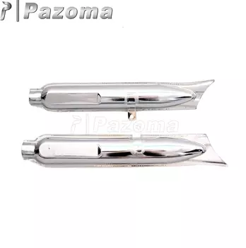 Черные мотоциклы, 1 пара ретро 750cc Fishtail Exhaust трубы глушителя 24/32HP, детали двигателя для BMW K750 M1 M72 R71 R12 Dnepr MT12