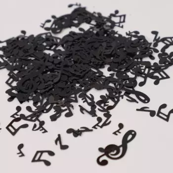 Черные музыкальные ноты конфетти MOONBIFFY 15г