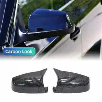Черные Накладки На Боковые Зеркала Из Углеродного Волокна Для BMW Серии 5 6 7 F01 F02 F03 F04 F06 F07 F10 F11 F12 F13 — Пара