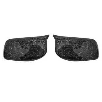 Черные Накладки На Боковые Зеркала Из Углеродного Волокна Для BMW 5 Серии E60 E61 E63 E64 2004-2008 Модели 520i 525i 528i 528...