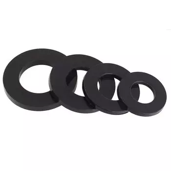 Черные нейлоновые плоские шайбы Keettogether M2 M3 M4 M5 M6 M8 M10 M12 M14 M16 M18 M20