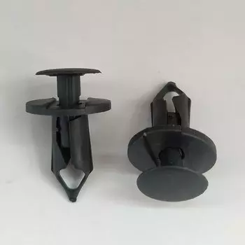 Черные пластиковые фиксаторы, заклепки для автомобильного брызговика, бампера, нажимные зажимы, зажимы с отверстием 8 мм для Honda Audi Buick Chrysler, 20 шт.