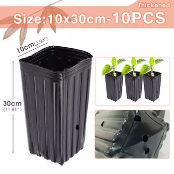 Черные пластиковые горшки для рассады RBCFHI