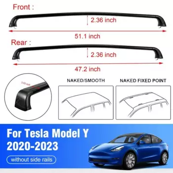 Черные поперечины багажника на крышу автомобиля для Tesla Model 3 2017-2022/для Tesla Model Y 2020-2023 гг.