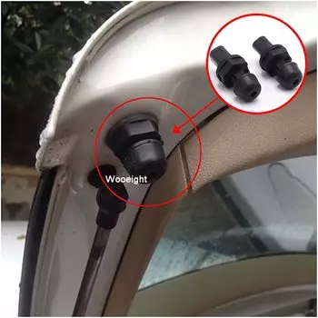 Черные регулируемые крышки для багажника Wooeight с буферным блоком, 2 шт., резиновый Пирс амортизирующая прокладка 1KD827499 5KD827499 для VW Golf 6 MK7 POLO