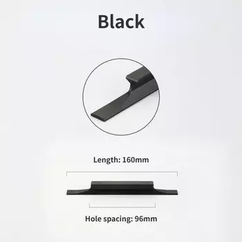 Черные ручки для шкафа в современном стиле, золотые длинные ручки для кухонного шкафа из алюминиевого сплава, однотонные ручки для ящиков, фурнитура для мебельных ручек