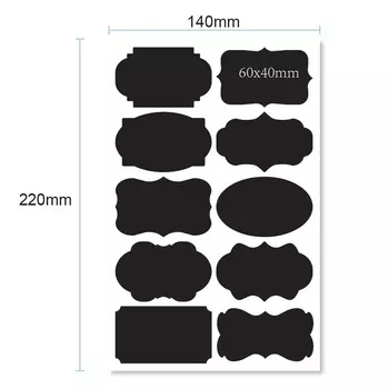 Черные водонепроницаемые наклейки для доски 38 мм