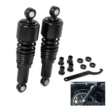 Черные задние амортизаторы подвески 10,5 дюйма 267 мм для Harley Sportster 883 1200 Superlow XL883L XL883R XL883N Iron XL1200C Forty-Eight