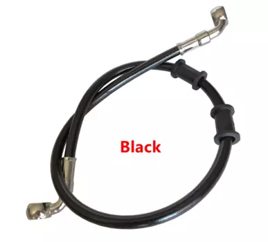 Черный 90° ° - 90 ° Мотоцикл от 400 мм до 2200 мм, плетеный стальной гидравлический арматурный тормозной шланг, масляный шланг сцепления
