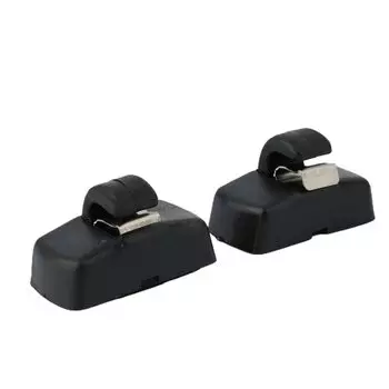 Черный автомобильный солнцезащитный козырек с фиксированным крючком для VW Passat B5 B6 Golf MK4 3B 0857561 B Зажимы для крепления подставки для солнцезащитного козырька