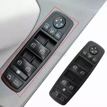 Черный блок управления левым стеклом зеркала A2518300390 для Mercedes W164 W251 GL320 R320 R500 R63 GL450 GL550 2518300390