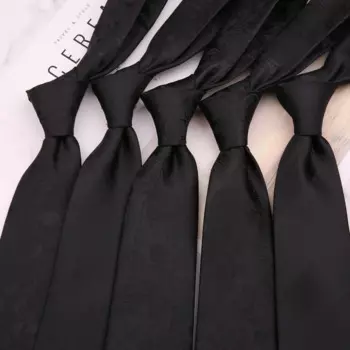 Черный галстук, мужской официальный наряд, деловые полосы, профессиональный мужской костюм, галстук 8 см