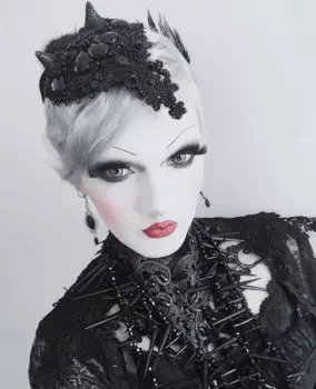 Черный, готический, отделанный бисером обруч для волос, овцы, головной убор с рогом и злом, Женский карнавальный костюм на Хэллоуин, 2018