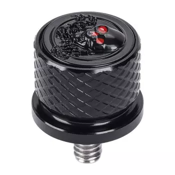 Черный хром, алюминиевый болт заднего крыла с головкой черепа, комплект гаек для Harley 1996-2023 Sportster 883 1200 48 Touring Dyna