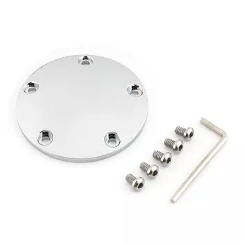 Черный/хромированный алюминиевый таймер для мотоцикла 7805-0080 с 5 отверстиями для моделей Harley Davidson Twin Cam Softail Dyna 1999-2017