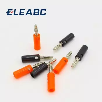 ELEABC Аудио кабель динамика 4мм черный и красный 10 шт