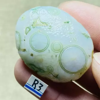 Черный и зеленый Сардоникс Агат Pinhan