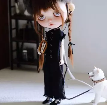 Черный комбинезон Blythe, 1 шт., 1/6, 30 см (подходит для azone,Pullip,Ob22/24/26, Licca)