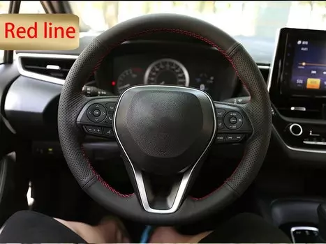 Черный кожаный чехол ручной работы для Toyota Avalon Rav4 Corolla 2019 2020