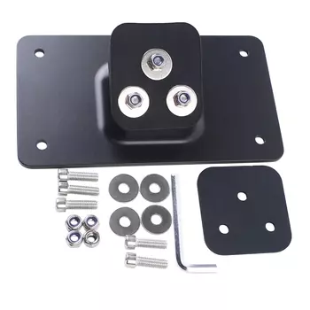 Черный кронштейн для крепления номерного знака на мотоцикл с 3 отверстиями для Harley Sportster Dyna Softail Big Twins 1973 вверх