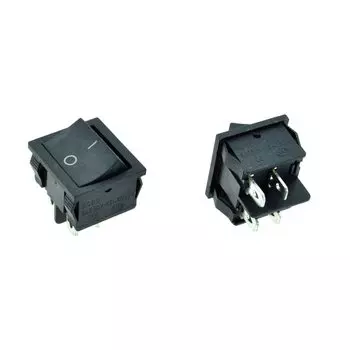 Черный кулисный переключатель WYWBEY DPST 6А 250В