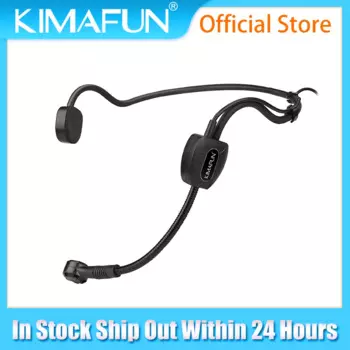 Черный микрофон для гарнитуры KIMAFUN, однонаправленный конденсаторный микрофон для беспроводного передатчика Sennheiser с блокировкой 3,5 мм