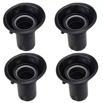 Черный мотоциклетный карбюратор, вакуумная мембрана поршня с диафрагмой, подходит для Honda CB750 Nighthawk 750 1991-2000 2001 2002 2003, 4 шт.