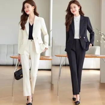 Черный пиджак для женщин, осенне-зимний новый высококачественный темперамент, темперамент богини, деловая одежда, легкий костюм на рабочем месте