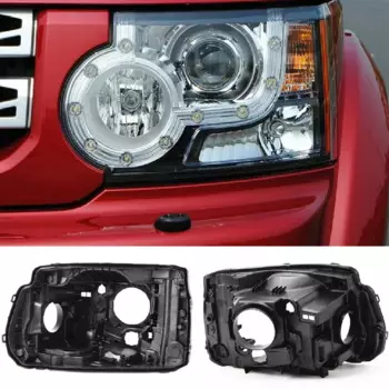 Черный пластиковый чехол для передней фары Land Rover Discovery 4 2010-2016