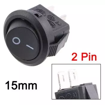 Черный пластиковый кнопочный переключатель DIANQI