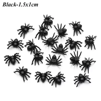 Черный пластиковый паук для Хэллоуина (20 шт.)