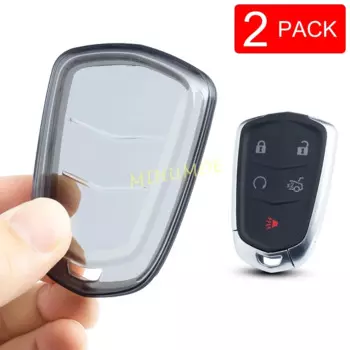 Черный прозрачный автомобильный брелок для ключей, брелок для Cadillac XT4 XT5 XT6 CT6 Escalade ATS/ATS-V CTS/CTS-V XTS SRX, аксессуары